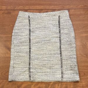 Banana Republic Textured Gray Pencil Skirt